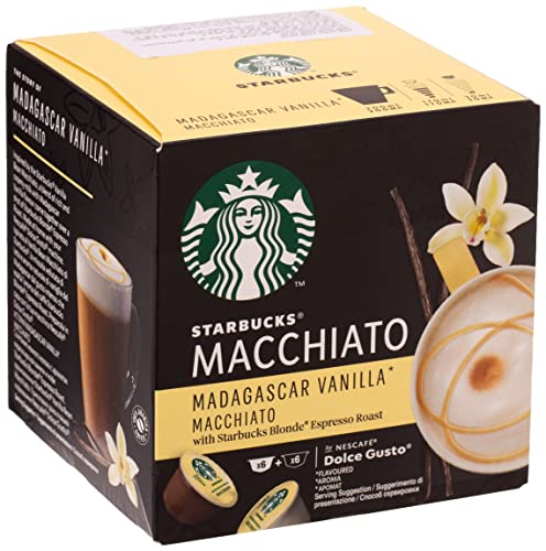 Starbucks Madagascar Vanilla Macchiato für NESCAFÉ Dolce Gusto (3 x 12 Kapseln) von NESCAFÉ DOLCE GUSTO