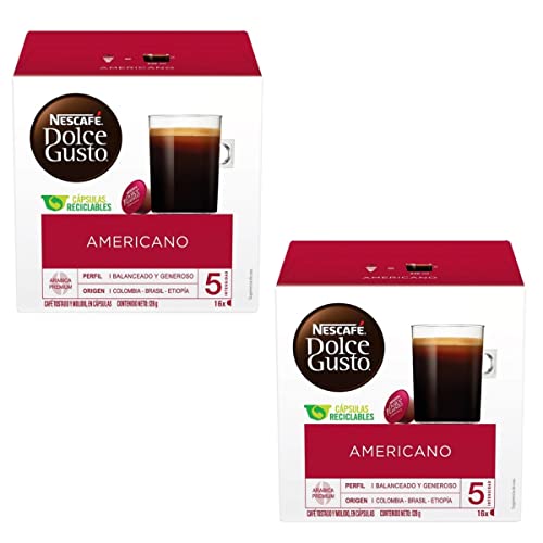 Dolce Gusto Caffe Americano Nescafé 16 pro Packung (2 Stück) von NESCAFÉ DOLCE GUSTO