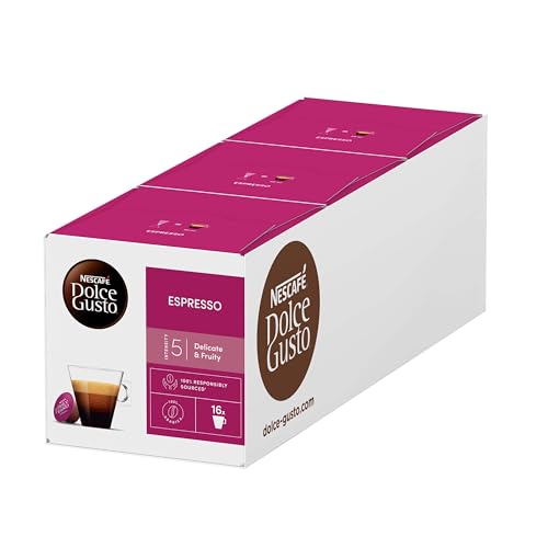 NESCAFÉ DOLCE GUSTO Espresso Kaffeekapseln 3er Pack (3 x 16 Portionen) von NESCAFÉ DOLCE GUSTO