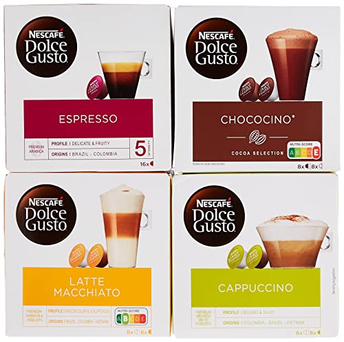 NESCAFÉ Dolce Gusto Espresso Intenso | 16 Kaffeekapseln | Arabica und Robusta Bohnen | Geschmack roter Sommerbeeren und rosa Pfefferbeeren | Aromaversiegelte Kapseln | 1er Pack (1 x 16 Kapseln) von NESCAFÉ DOLCE GUSTO