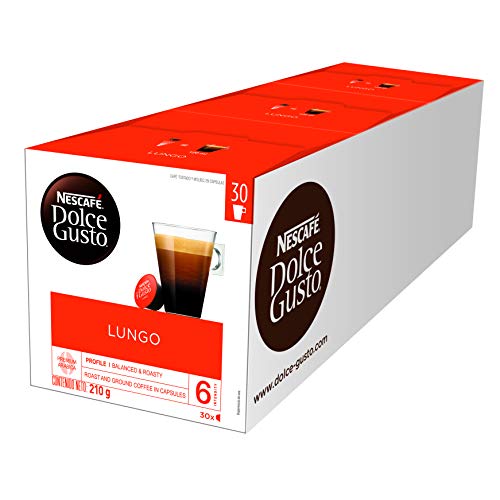 Nescafé Dolce Gusto Caffè Lungo Vorratsbox, 3er Set, Kaffee, Kaffeekapseln, 3 x 30 Kapseln von NESCAFÉ Dolce Gusto