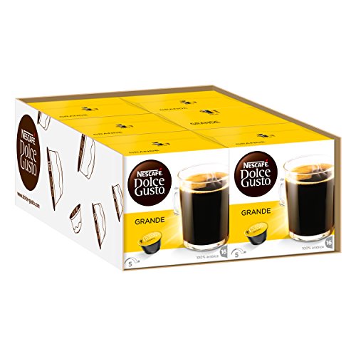 Nescafé Dolce Gusto Grande, Kaffee, Kaffeekapsel, 6er Pack, 6 x 16 Kapseln von NESCAFÉ DOLCE GUSTO