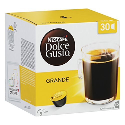 Nescafé Dolce Gusto Grande Vorratsbox, Kaffee, Cafe mit Crema, Kaffeekapseln, 30 Kapseln von NESCAFÉ DOLCE GUSTO
