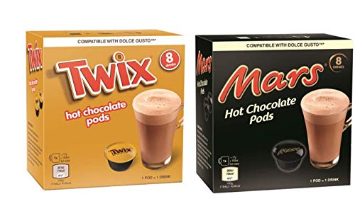 Schokolade Kapseln für Dolce Gusto Maschinen (Twix + Mars) von NESCAFÉ DOLCE GUSTO