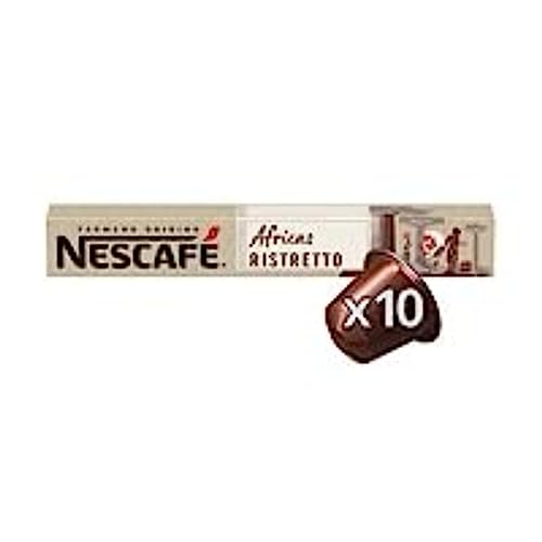 NESCAFE FARMES ORIGIN Kaffeekapseln, kompatibel mit Nespresso Africa, 10 Kapseln von Nescafe Farmers Origins