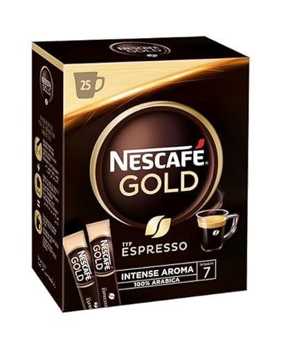 Nescafé Espresso oploskoffie - 6 doosjes à 25 zakjes von NESCAFÉ GOLD