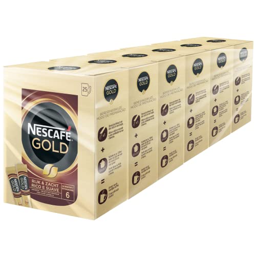 Nescafé Gold oploskoffie - 6 doosjes à 25 zakjes von NESCAFÉ GOLD