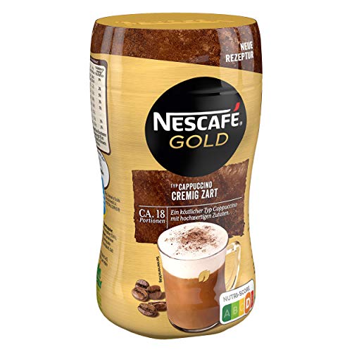 NESCAFÉ GOLD Typ Cappuccino Cremig Zart, Getränkepulver aus löslichem Bohnenkaffee, cremiger Geschmack & intensives Aroma, koffeinhaltig, 1er Pack (1 x 250g) von NESCAFÉ