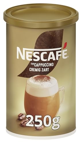 NESCAFÉ GOLD Typ Cappuccino Cremig Zart, Getränkepulver aus löslichem Bohnenkaffee, cremiger Geschmack & intensives Aroma, koffeinhaltig, 1er Pack (1 x 250g) von Nescafé