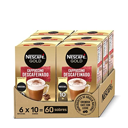 NESCAFÉ Gold Typ Cappuccino Entkoffeiniert, Getränkepulver aus entkoffeiniertem löslichem Bohnenkaffee von NESCAFÉ