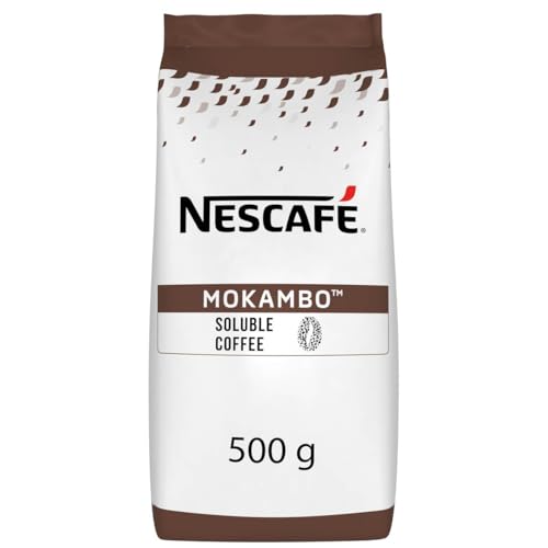 NESCAFÉ Mokambo Tradición, löslicher Kaffee mit Rainforest-Alliance-Gütesiegel, 1er Pack (1 x 500g Beutel) von NESCAFÉ