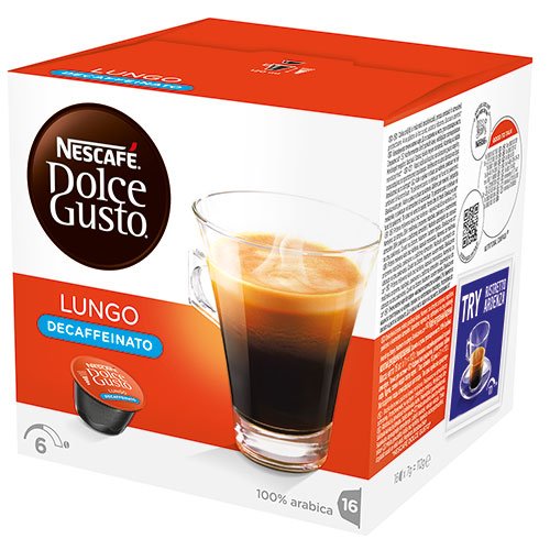Nescafé - Dolce Gusto Caffè Lungo Decaffeinato - 128 g von NESCAFÉ
