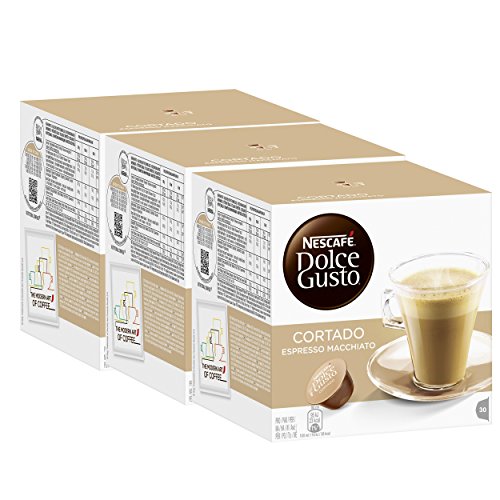 Nescafé Dolce Gusto Kaffeekapseln, 90 Stück, 3 Packungen x 30 Kapseln von NESCAFE
