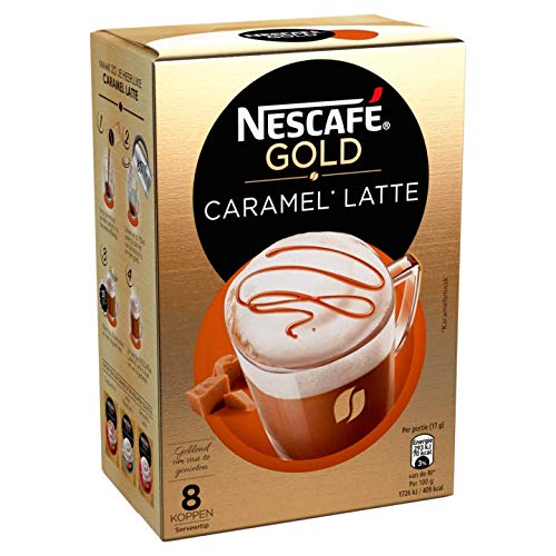 Nescafe | Instantkaffee | Latte Caramel | 8 Sticks pro Packung 136 g/4.80 oz von NESCAFÉ