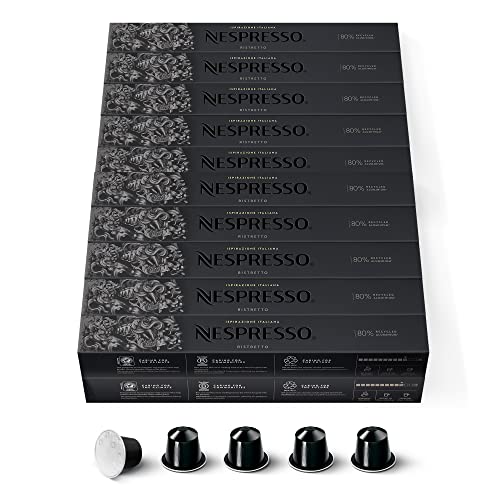 NESPRESSO ORIGINAL , Ristretto, dunkle Röstung, 200 Kaffeekapseln von NESPRESSO