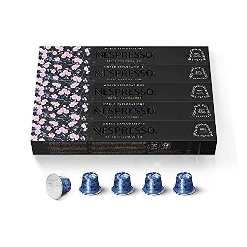 Nespresso Kapseln Vivalto Lungo - 5er Pack, 50 Kapseln (blau) von Nespresso