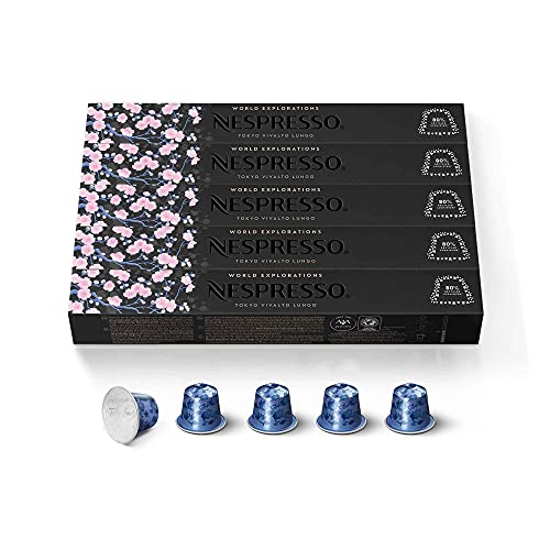 Nespresso Kapseln Vivalto Lungo - 5er Pack, 50 Kapseln (blau) von NESPRESSO