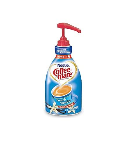Nestle Coffee Mate Milchkännchenpumpe, französische Vanille, 1,5 l, 4 Stück von Nestlé