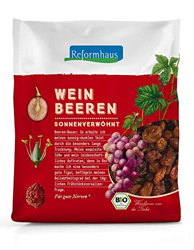 Weinbeeren. blau. ungeölt. bio. USA (1 Kg) von NEUFORM INTERNATIONA