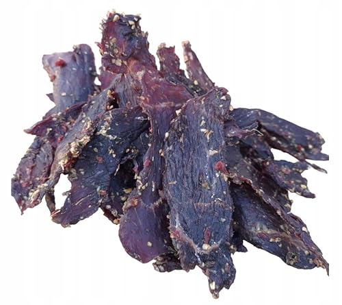 NEW BEER SNACK - Beef Jerky - Trockenfleisch Snacks - Leckeres Knabbereartikel aus Rindfleisch - Jerky Gertrocknet und Gewürzt - Fleisch Scheiben, Süßer Geschmack, 100 g NEW BEER SNACK - Beef Jerky - Trockenfleisch Snacks - Leckeres Knabbereartikel aus Rindfleisch - Jerky Gertrocknet und Gewürzt - Fleisch Scheiben, Süßer Geschmack, 100 g von NEW BEER SNACK