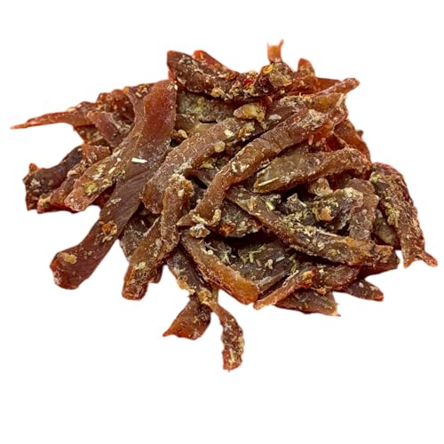 NEW BEER SNACK - Trockenfleisch Snacks - Jerky - Leckerer Knabberartikel aus Schweinefleisch - Pork Jerky Geräuchert und Gewürzt - Fleisch Streifen, Französischer Geschmack, 100 g NEW BEER SNACK - Trockenfleisch Snacks - Jerky - Leckerer Knabberartikel aus Schweinefleisch - Pork Jerky Geräuchert und Gewürzt - Fleisch Streifen, Französischer Geschmack, 100 g von NEW BEER SNACK
