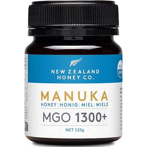 New Zealand Honey Co. Manuka Honig MGO 1300+ | Aktiv und Roh | Hergestellt in Neuseeland | Zertifiziertem Methylglyoxal Gehalt | 125g New Zealand Honey Co. Manuka Honig MGO 1300+ | Aktiv und Roh | Hergestellt in Neuseeland | Zertifiziertem Methylglyoxal Gehalt | 125g von NEW ZEALAND HONEY CO
