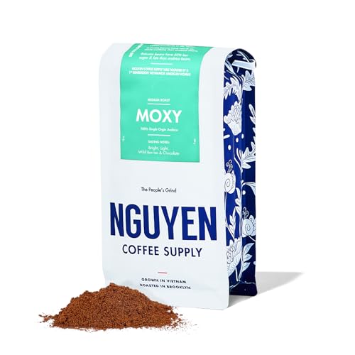 Nguyen Coffee Supply - Moxy Arabica: Medium geröstete Premium gemahlene Kaffeebohnen, vietnamesische Single Origin, Direct Trade, geröstet in Brooklyn [340.2 g Beutel] von NGUYEN COFFEE SUPPLY