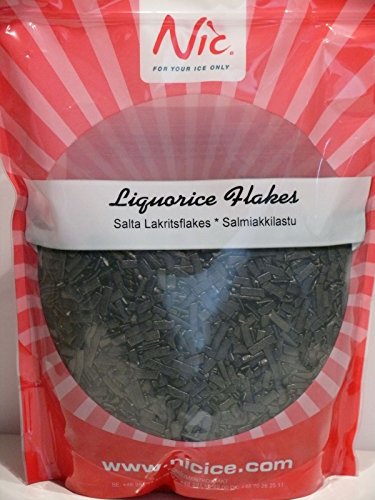 NIC Liquorice Flakes / Salzlakritzflakes, 800 Gramm von NIC