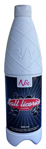 Nic Salziges Lakritz-Topping für Desserts und Eis (900 ml Flasche) von NIC