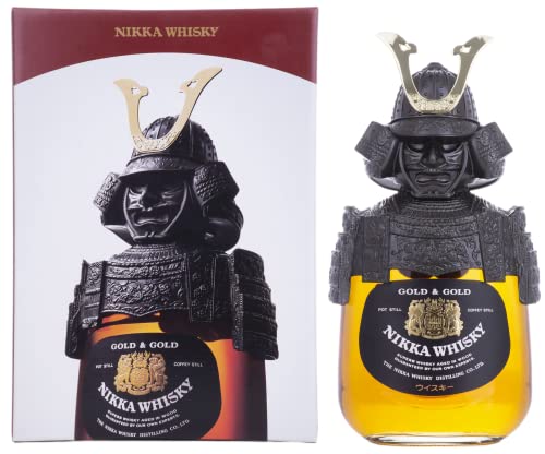 NIKKA WHISKY Gold & Gold Samurai Whisky 43% Volume 0,75l in Geschenkbox Whisky von Nikka