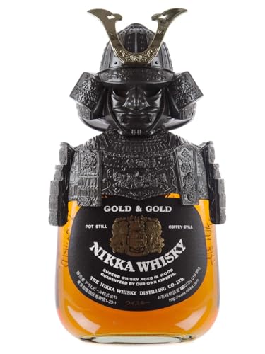 NIKKA WHISKY Gold & Gold Samurai Whisky 43% Volume 0,75l in Geschenkbox Whisky von Nikka