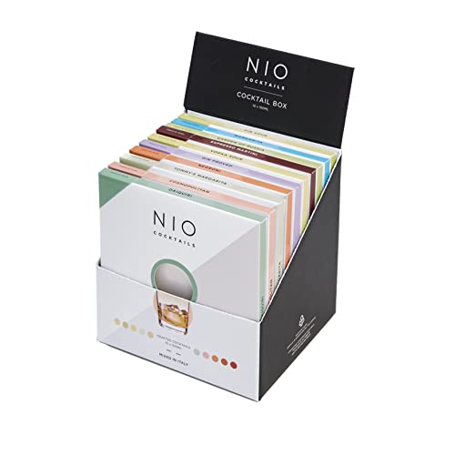 NIO Cocktails - Aperitif-zu-Hause-Box, 10 Vorgemischte, Trinkfertige Drinks zu Jeweils (Negroni, Cosmopolitan, Daiquiri, Vodka Sour & Mehr),1000 ml von NIO Cocktails