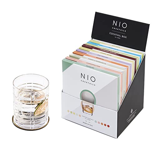 NIO Cocktails - Aperitif-zu-Hause-Box, 10 Vorgemischte, Trinkfertige Drinks zu Jeweils (Negroni, Cosmopolitan, Daiquiri, Vodka Sour & Mehr),1000 ml von NIO Cocktails