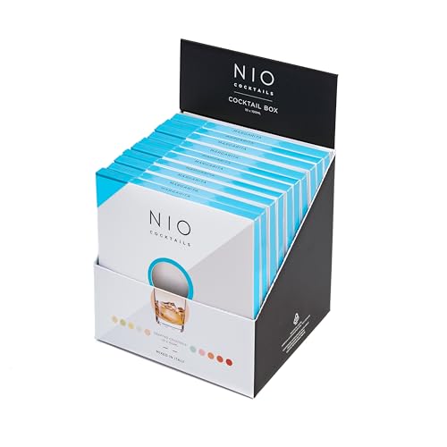 NIO Cocktails - Margarita Box, 10 Vorgemischte, Trinkfertige Drinks zu Jeweils 100 ml (Tequila Exotico Blanco, Blue Agave, Cointreau, Limettensirup), 1000 ml von NIO Cocktails