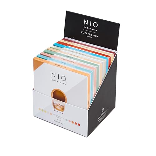NIO Cocktails - Fertig gemixte Cocktails. After-Dinner-Kollektion mit 5 x 100ml Cocktail-Mischungen (Sidecar, Whiskey Sour, Tommy's Margarita, Daiquiri, Manhattan). Das perfekte Cocktail-Geschenkset von NIO Cocktails