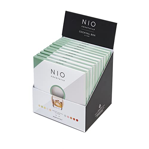 NIO Cocktails - Vorgemischter, Trinkfertiger Daiquiri, Box mit 10 Daiquiri-Drinks zu Jeweils 10 cl (Rum Ron Santiago Carta Blanca, Toschi Flüssigzucker, Bio-Zitronensäure, 23.2% VOL.), 100cl von NIO Cocktails