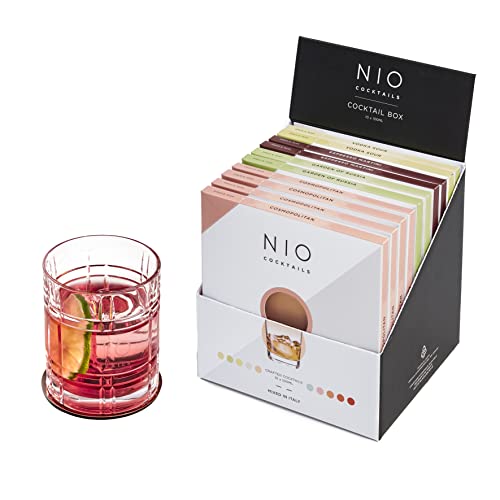 NIO Cocktails - Wodka-Liebhaber-Box, 10 Trinkfertige Drinks zu Jeweils 10 cl auf Vodka Ketel One-Basis (4 Cosmopolitan, 2 Espresso Martini, 2 Garden of Russia, 2 Vodka Spur), Geschenkpaket, 100 cl von NIO Cocktails