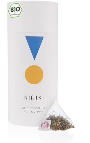 BIO Storchennest-Tee 1 – Manufakturtee mit Frauenmantel für die 1. Zyklushälte, NIRIKI-Qualität, 30 Pyramidenbeutel von NIRIKI