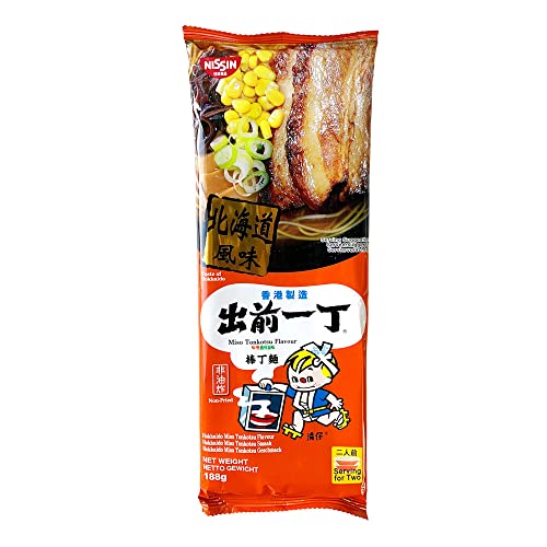 Nissin Demae Iccho Bar Nudel Hokkaido Miso Tonkotsu Geschmack 188g von NISSIN