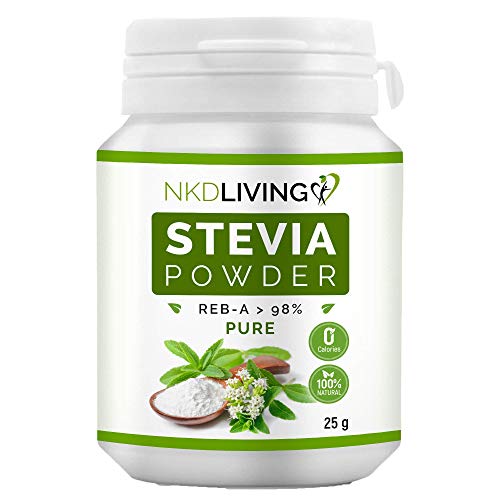 NKD Living Stevia Pulver, 100% Stevia (Steviosid), 98% Reb-A, 25g von NKD Living
