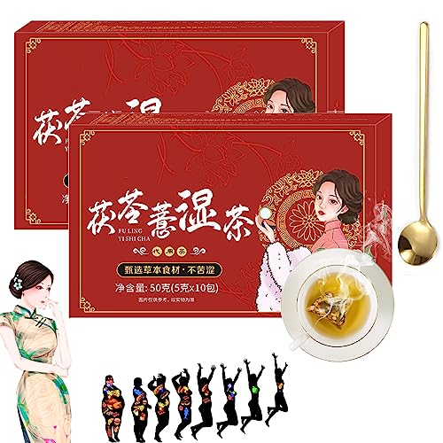 Body Dampness Clearing Herbal Tea, Dampness Removing Tea, Fu Ling Yi Shi Cha, Organic Herbal Tea for Liver, Health Liver Care Tea from China, Liver Cleanse Detox & Repair Tea (2PCS) von NNBWLMAEE