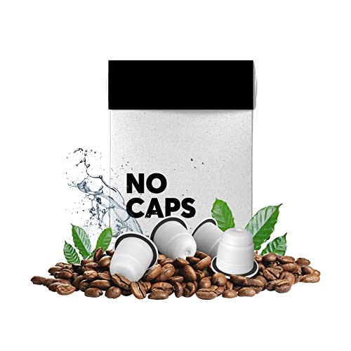 No Coffee® – No Caps Premium Bio Espresso Kapseln entkoffeiniert (20 Stk.) | Decaf Kaffeekapseln kompatibel mit gängigen Geräten | Mit Wasser entkoffeinierter Espresso | entkoffeinierte Kaffeekapseln von NO COFFEE THE GOOD DECAF