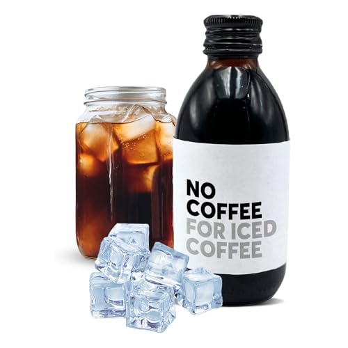 No Coffee® Kaffee Konzentrat für Eiskaffee ohne Zucker (200ml) | Cold Brew Coffee 30-fach konzentrierter Premium Decaf | Iced Coffee | Kaffeekonzentrat zuckerfrei | Eiskaffee zuckerfrei von NO COFFEE THE GOOD DECAF