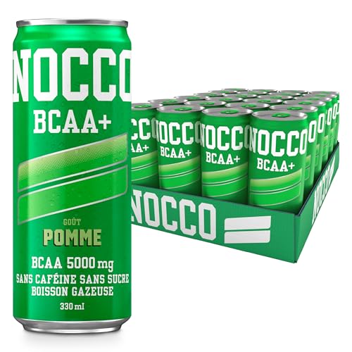 NOCCO Boisson énergissante goût pêche 180 mg caféine 24x330ml Boissons énergétiques, Sans Sucre BCAA (Pomme) von NOCCO