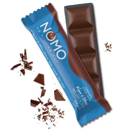 NOMO Creamy Choc Schokoriegel | 24 x 38 g | VEGANE Schokolade für Alle | LAKTOSEFREI, GLUTENFREI, EIFREI, NUSSFREI | Allergiker geeignet | NO MISSING OUT von NOMO