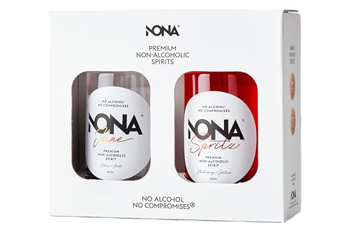 NONA 2x20cl Geschenkbox | 2x 200ml alkoholfreie Spirituosen: June & Spritz | Frische Zitrus- & Spritz-Noten | Ideal zum Probieren & Verschenken | 0,0% vol | Edles Mini-Geschenkset NONA 2x20cl Geschenkbox | 2x 200ml alkoholfreie Spirituosen: June & Spritz | Frische Zitrus- & Spritz-Noten | Ideal zum Probieren & Verschenken | 0,0% vol | Edles Mini-Geschenkset von NONA