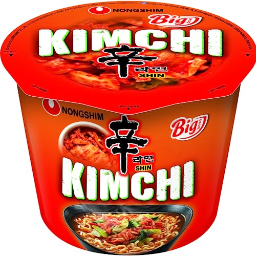 Nong Shim Instantnudeln Kimchi Ramyun Big Bowl – Koreanische Ramen Suppe - schnelle Zubereitung – 6er Pack à 112g Nong Shim Instantnudeln Kimchi Ramyun Big Bowl – Koreanische Ramen Suppe - schnelle Zubereitung – 6er Pack à 112g von Nongshim