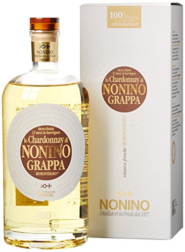 Nonino Chardonnay Monovitigno Grappa in Geschenkpackung, 700ml & Nonino Grappa Il Prosecco Monovitigno im Barrique gereift 41% vol. in Geschenkpackung, 700ml von Nonino
