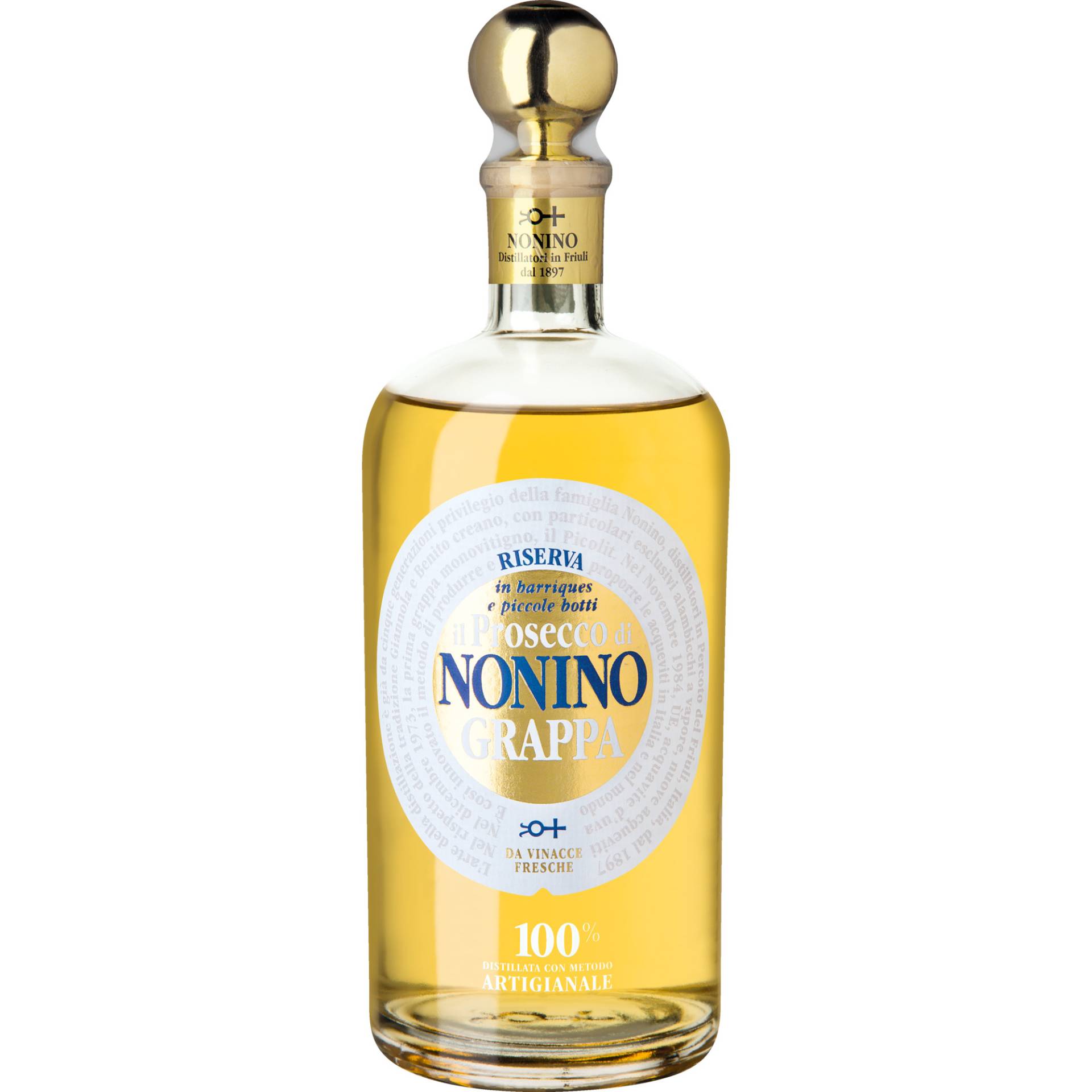 Grappa Nonino Prosecco Riserva, 0,70 L, 41% Vol., Spirituosen von NONINO distillatori Via Aquileia 104, 33050 Percoto Pavia di Udine, Italia