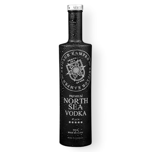 1 Flasche North Sea Vodka Black Mild & High Quality North Sea Kampen Sylt Skiclub Campen a 0,7l 40% Vol. von NORTH SEA